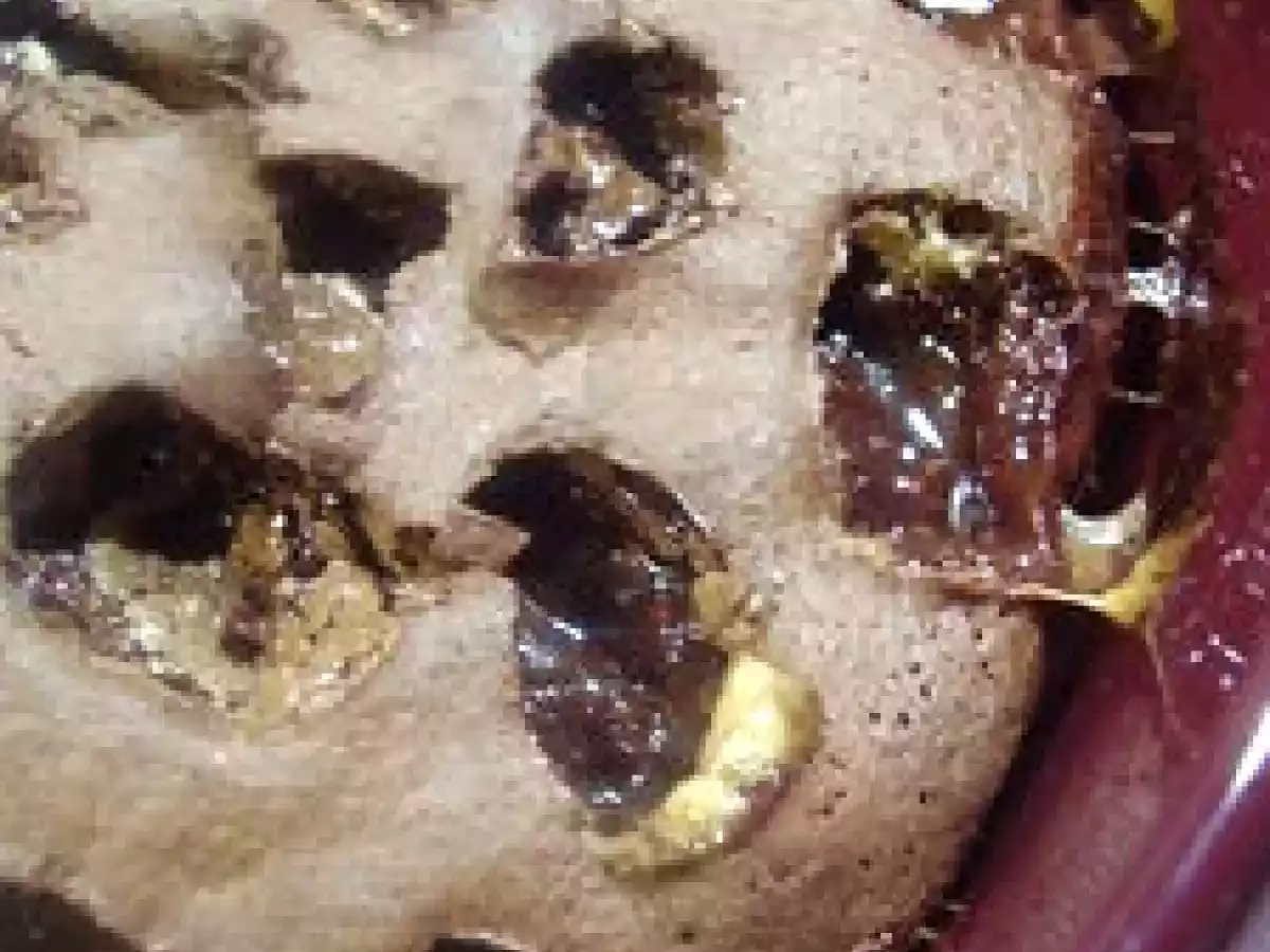 Moelleux au chocolat aux oursons guimauve.