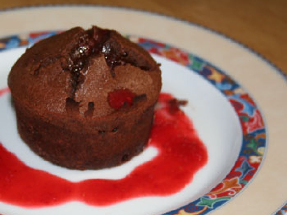 Recette de moelleux au chocolat, cœur de fruits rouges