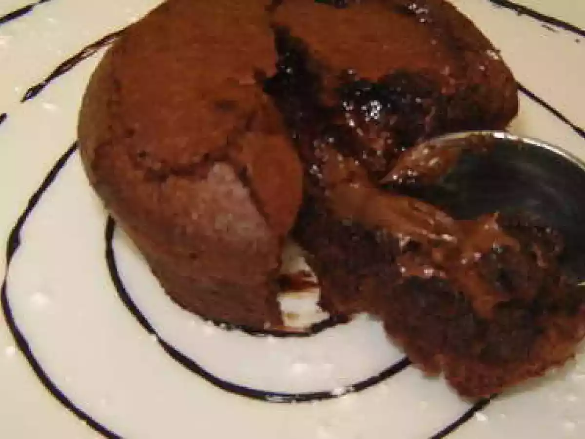 Moelleux au chocolat coeur fondant au nutella