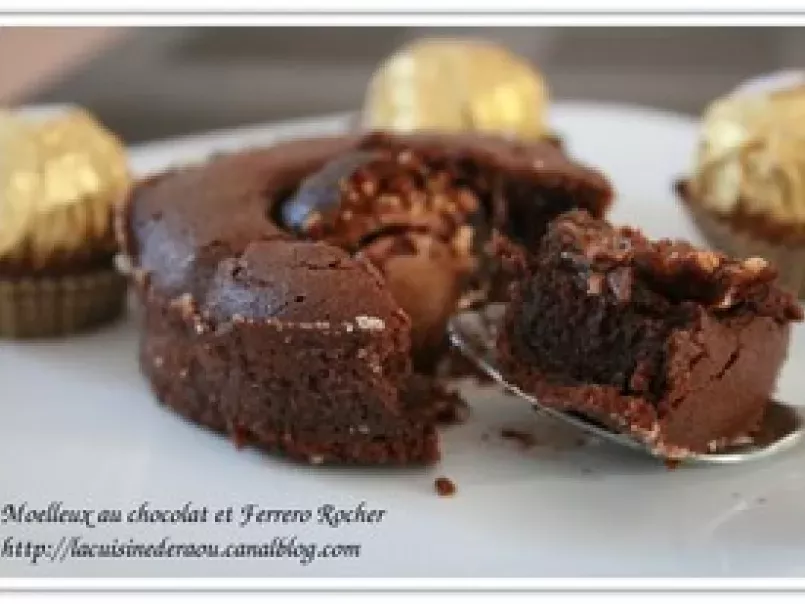 Moelleux au chocolat et Ferrero Rocher, photo 2