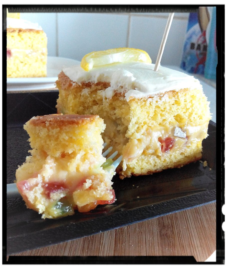 Moelleux au citron à la crème aux fruits confits Recette Ptitchef