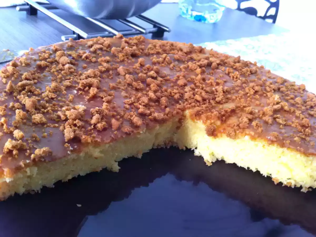 Moelleux au citron glaçage crunchy spéculoos - photo 2