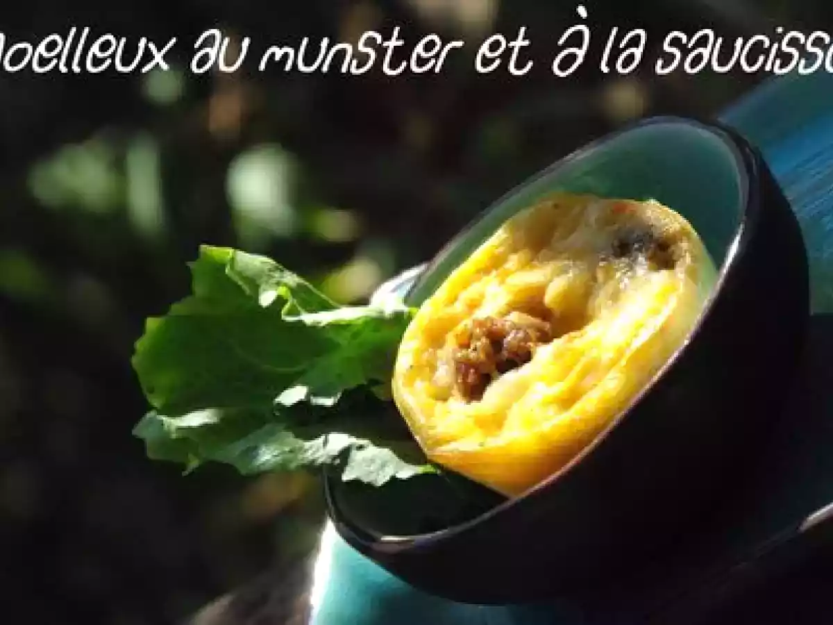 Moelleux au Munster et à la saucisse