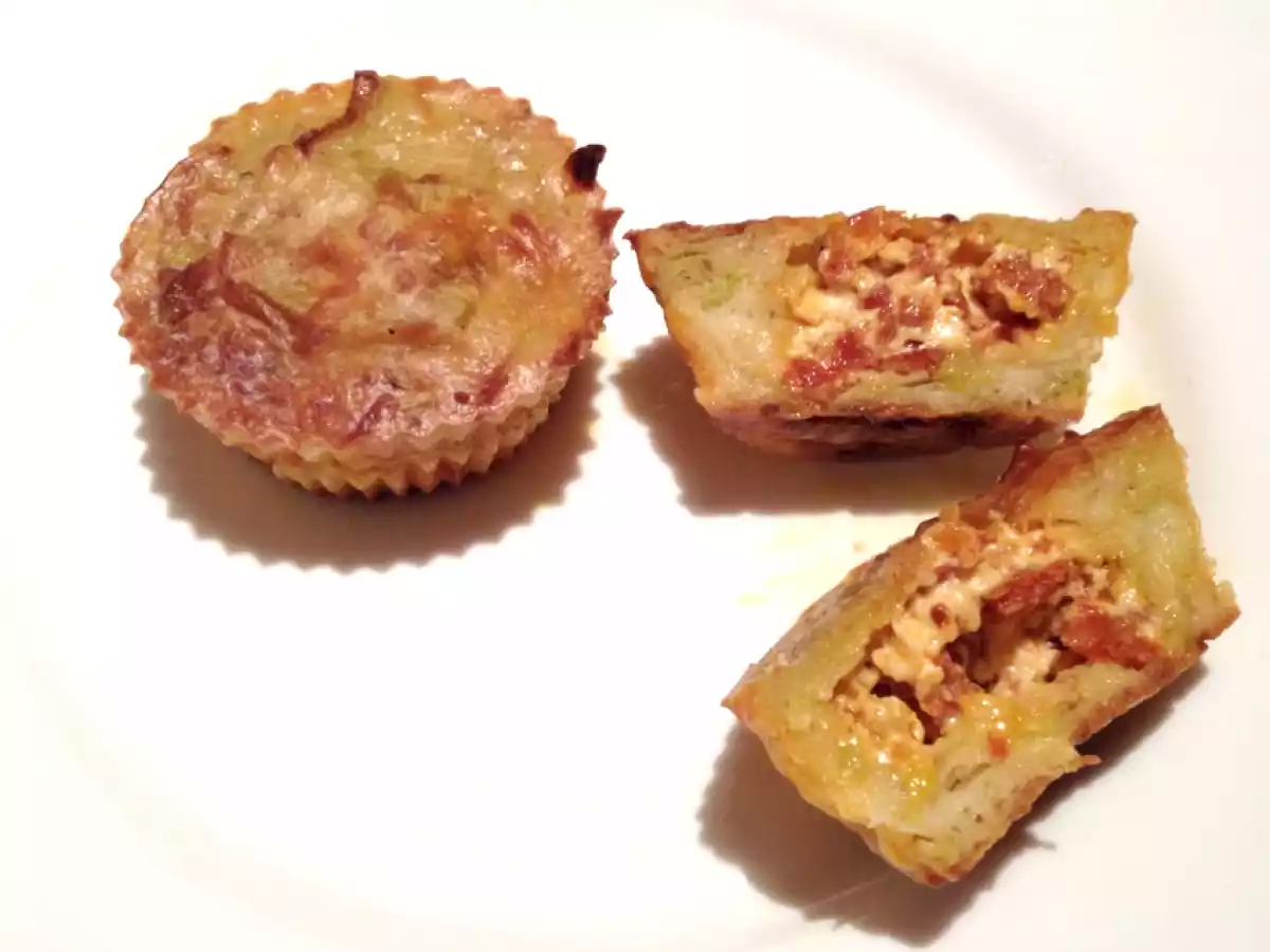 Moelleux au poireau, vache qui rit et chorizo - photo 2