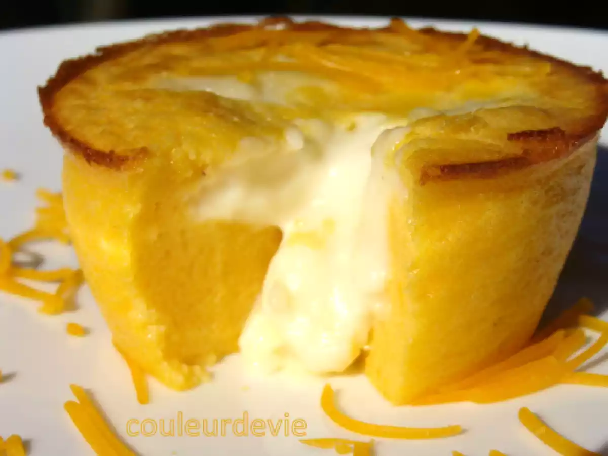 Moelleux au potiron, coeur coulant de béchamel