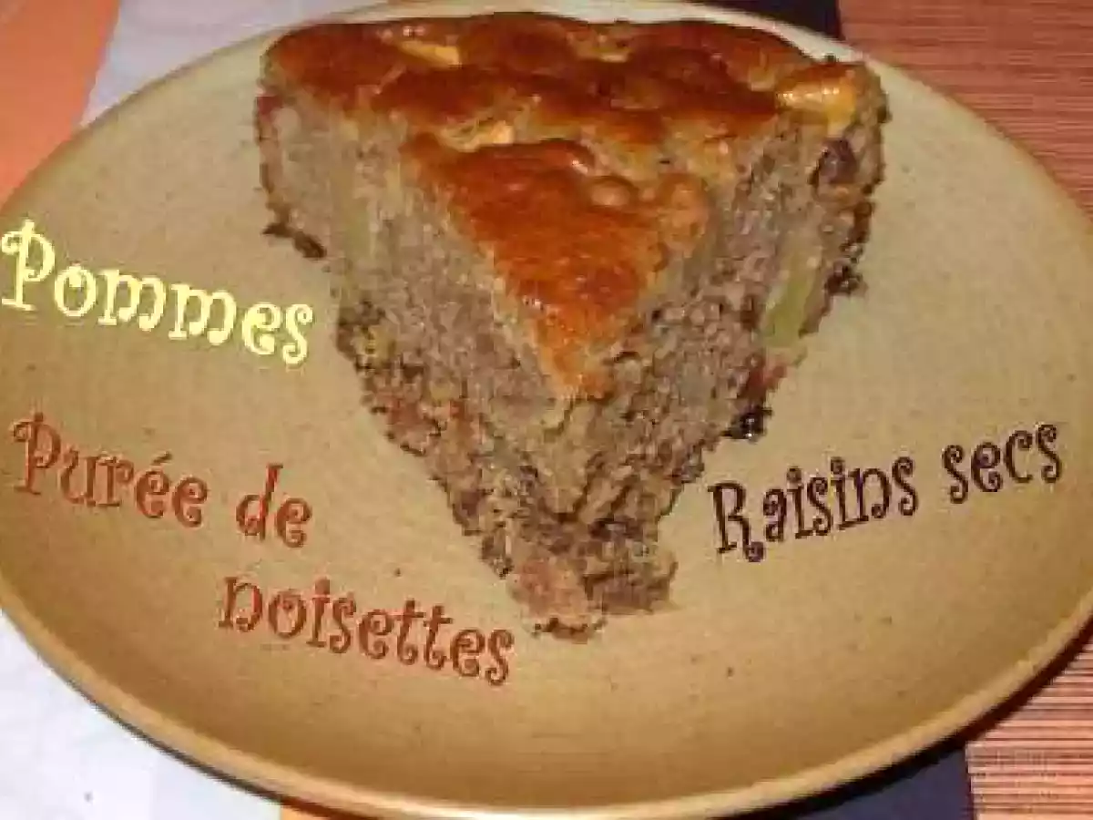 Moelleux aux pommes, aux raisins et à la noisette - photo 3