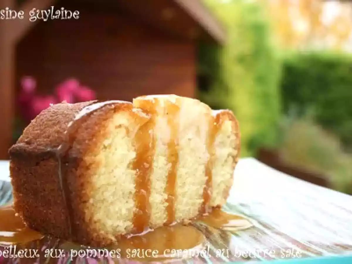 Moëlleux aux pommes et sa sauce caramel au beurre salé - photo 3