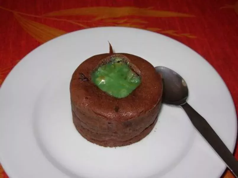 Moelleux chocolat coeur de pistache tout vert, photo 2