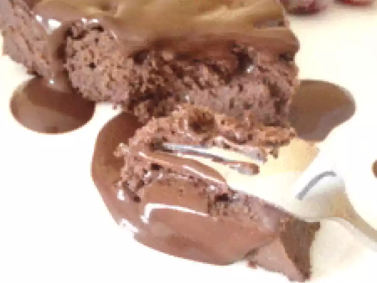 Moelleux chocolat-ricotta et sa sauce au chocolat - photo 4