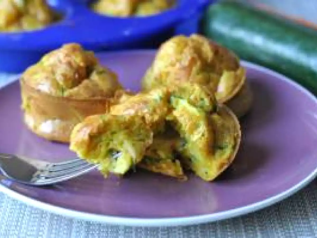 Moelleux courgette au coeur de mozzarella