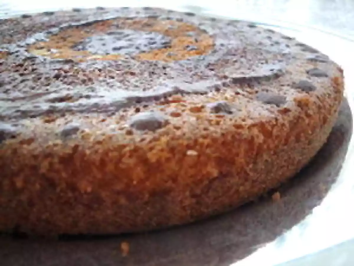 Moelleux orange et sauce chocolat