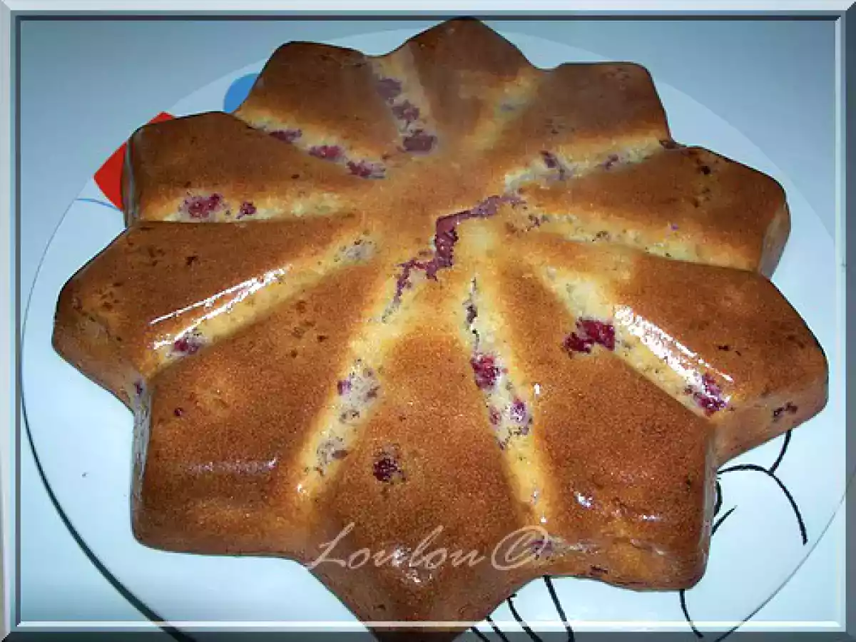 Moelleux pommes citron framboises