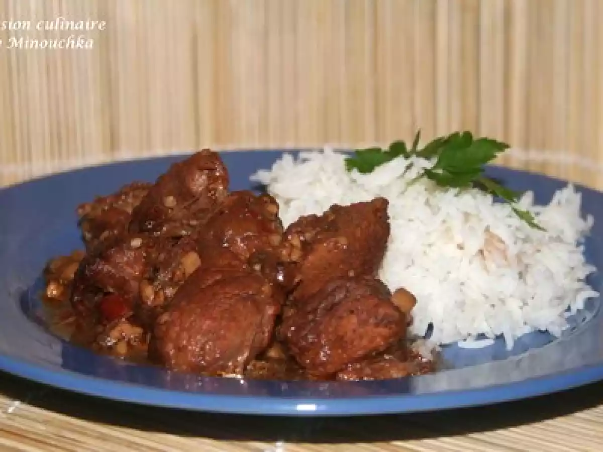 Mole Poblano de pollo : Poulet (plutot porc) au cacao Mexicain - photo 2