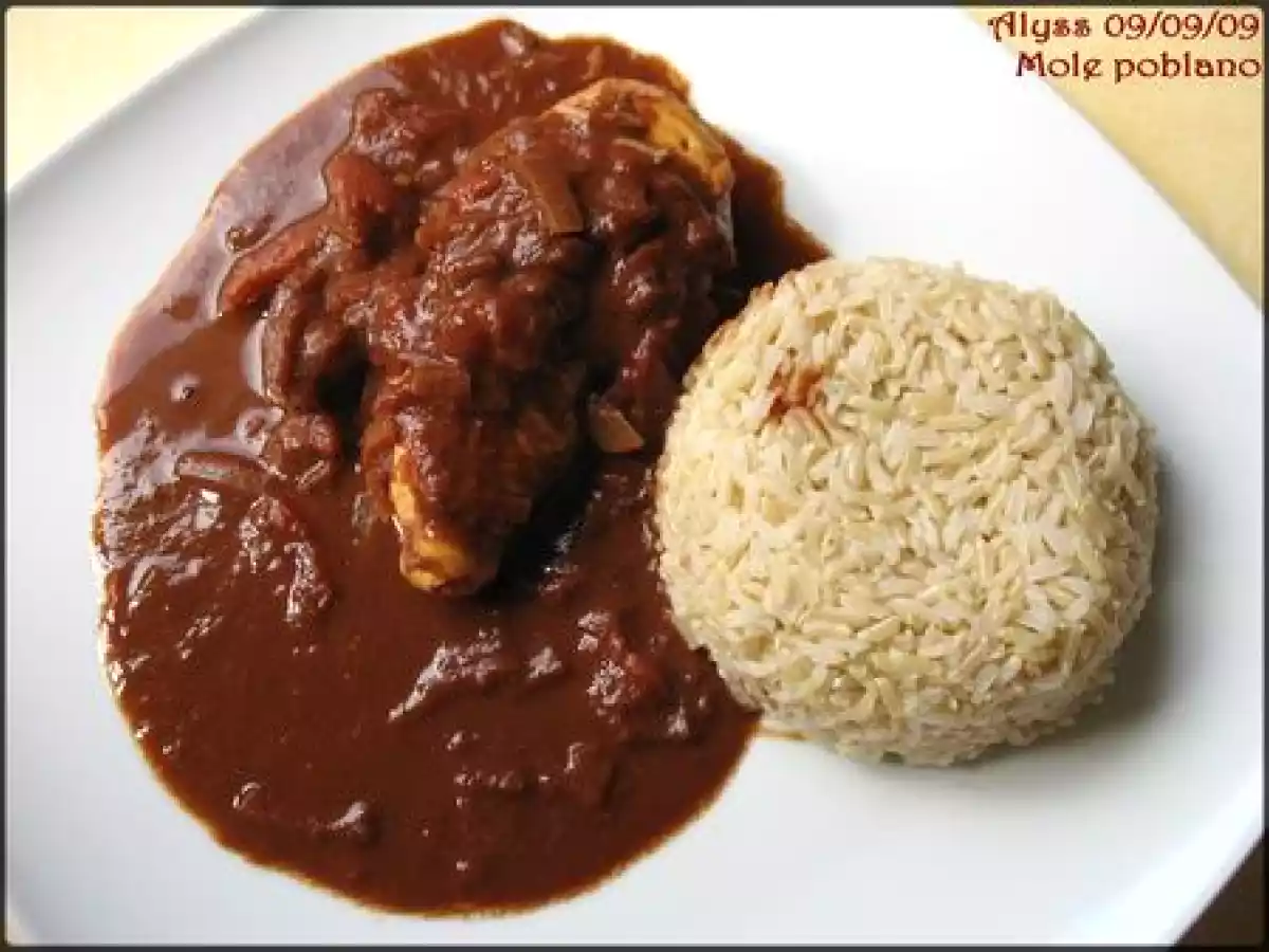 Mole poblano (poulet au chocolat ou cacao, mexicain) - photo 2