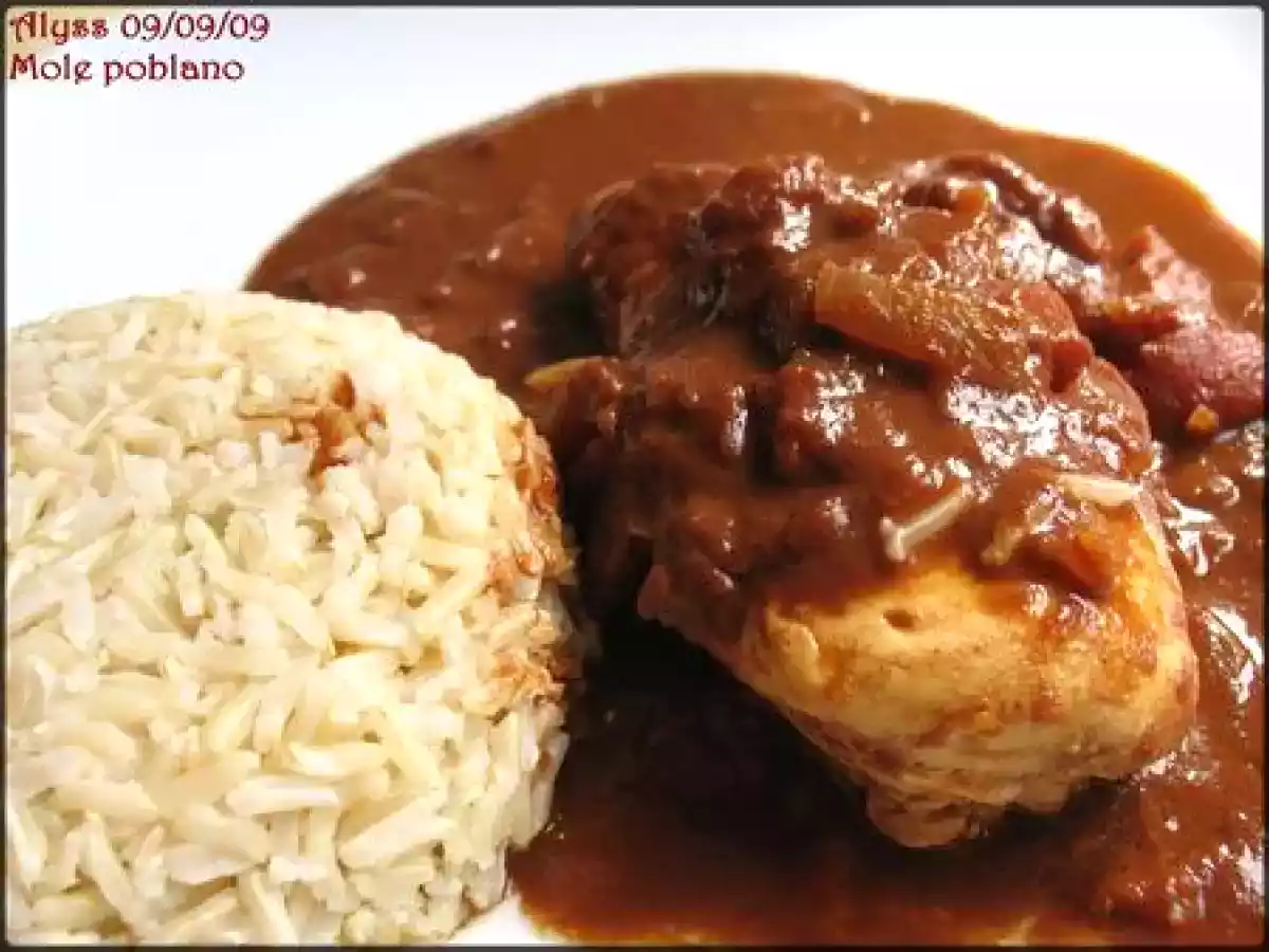 Mole poblano (poulet au chocolat ou cacao, mexicain) - photo 3