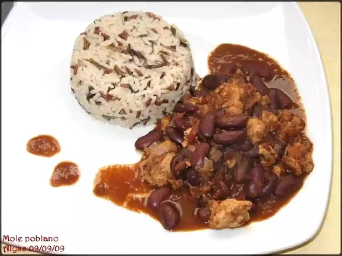 Mole poblano (poulet au chocolat ou cacao, mexicain) - photo 5