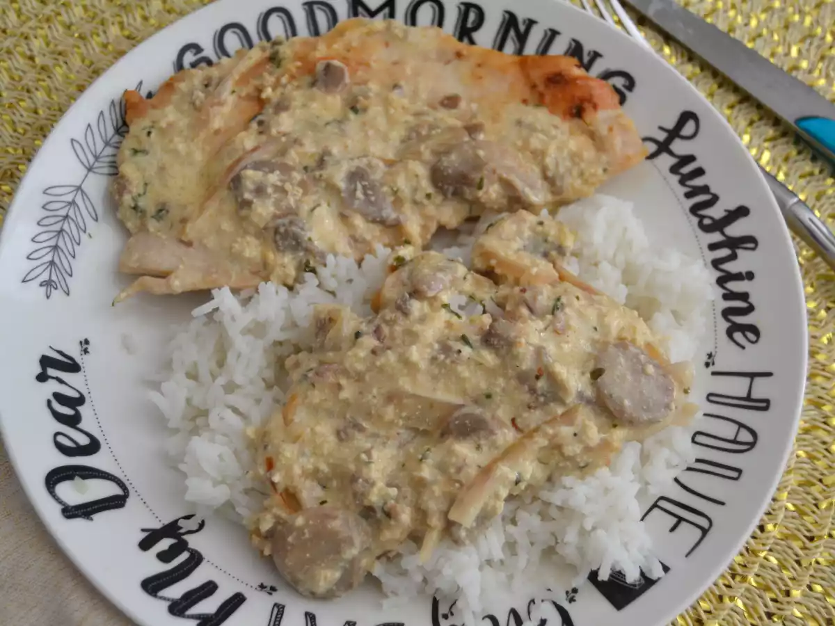 Mon Escalope de Dinde sauce Parmesane