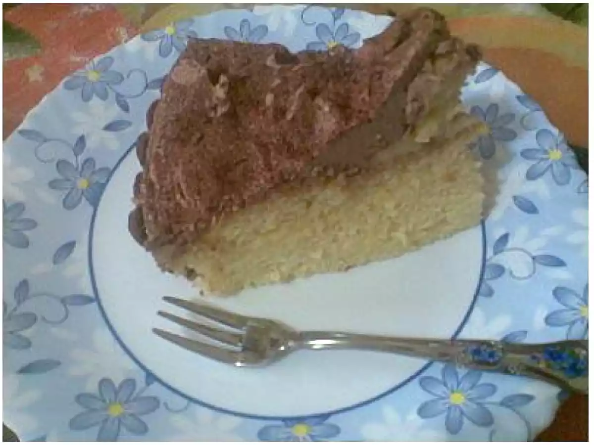 mon gâteau d'anniversaire à la crème au pomme