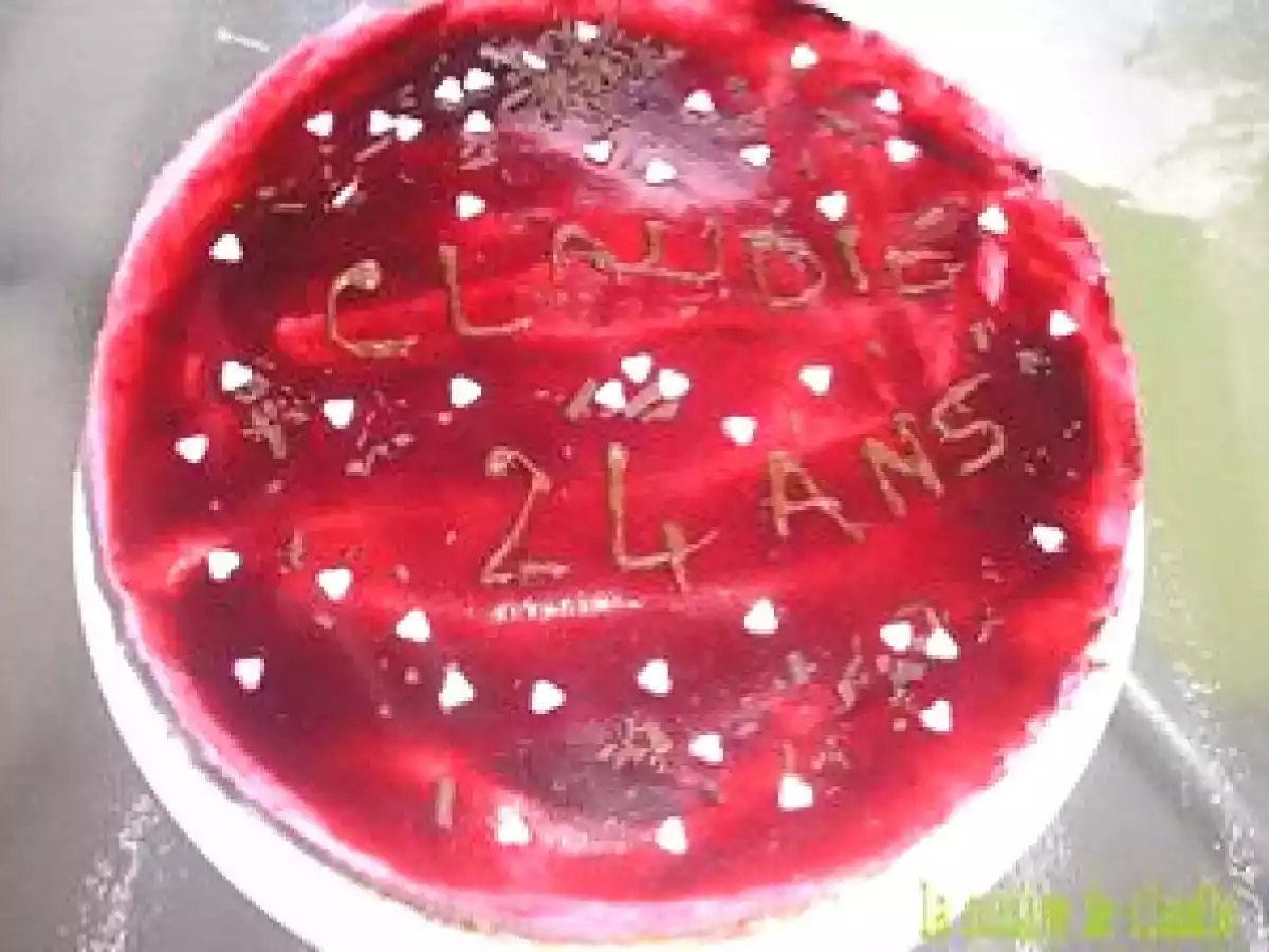 Mon gâteau d'anniversaire au saveur fruité et chocolaté
