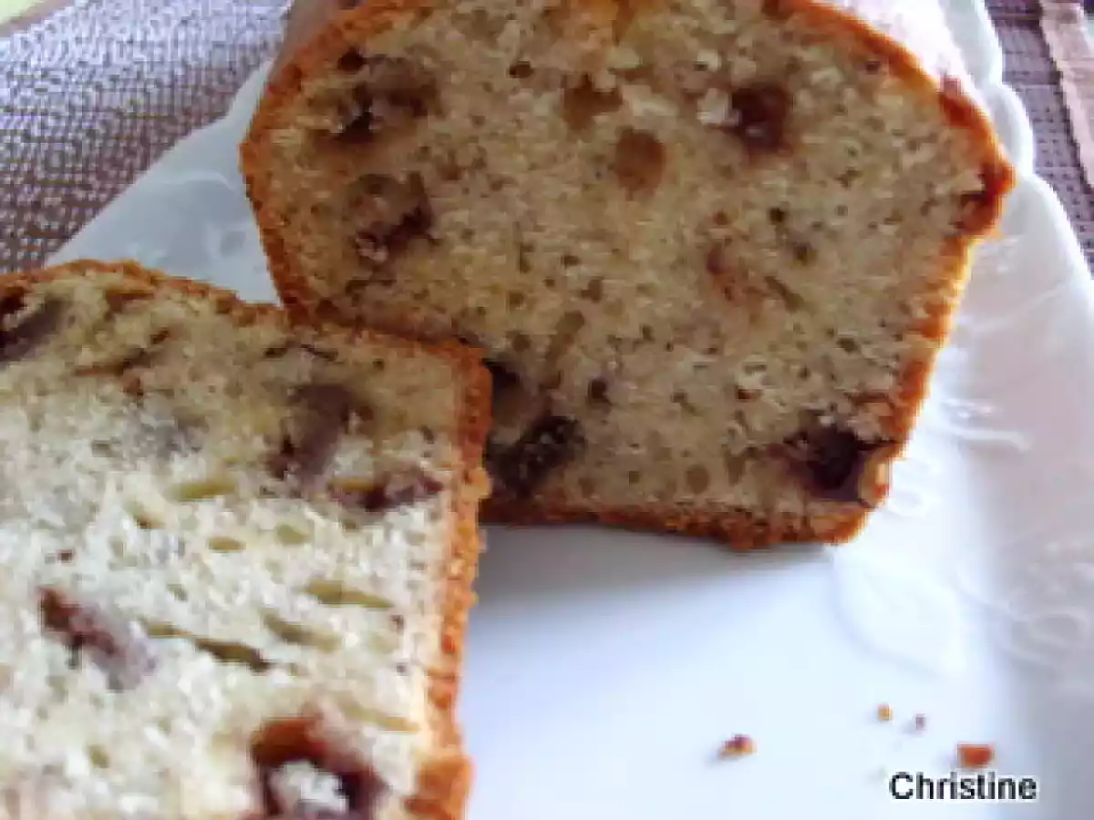 Mon premier cake au levain, noisettes-chocolat aux noisettes