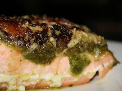 Mon saumon en croute de pesto et parmesan - photo 3