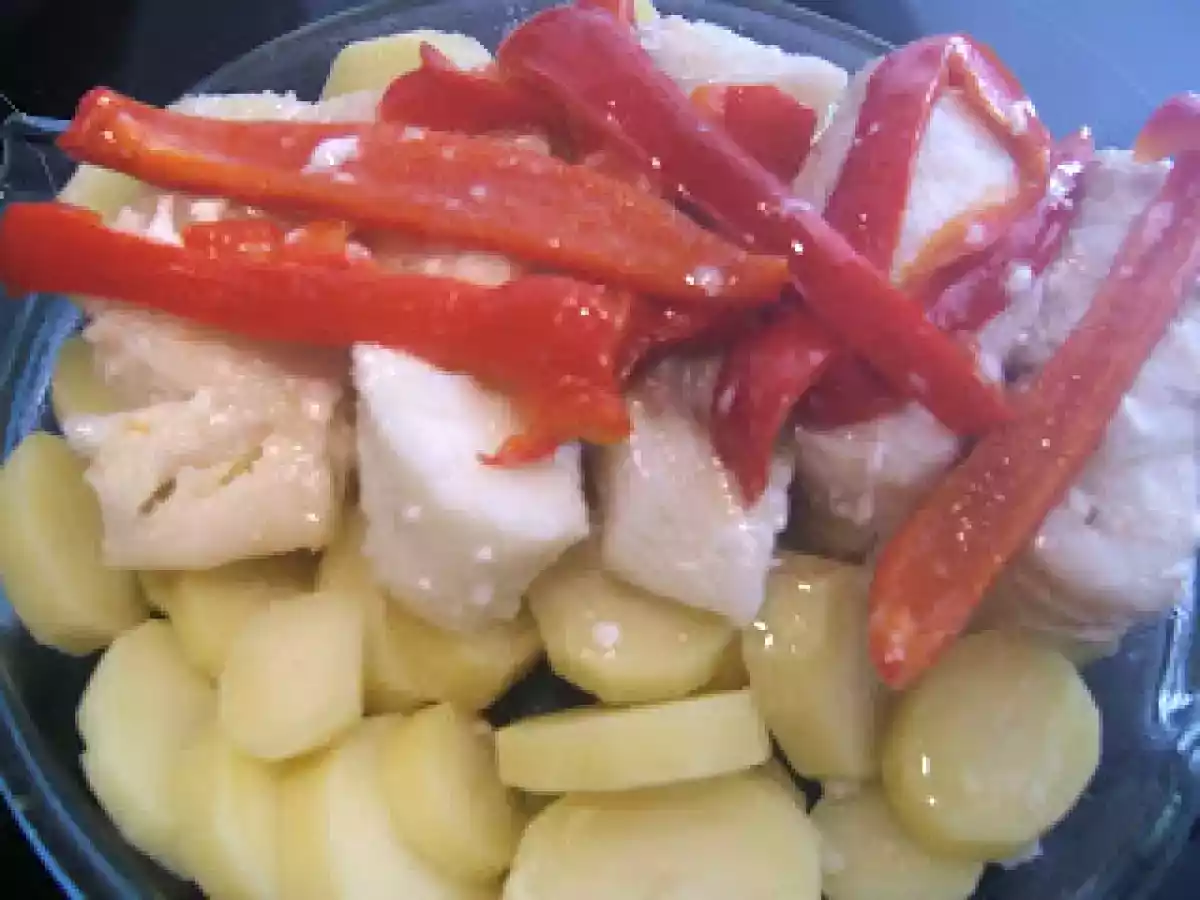 Morue confite Pommes de terre