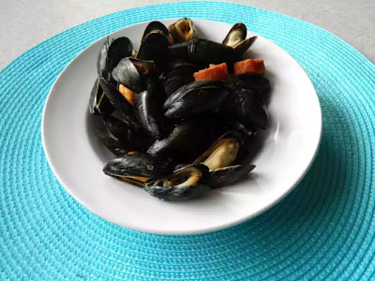 Moules au chorizo et cidre!