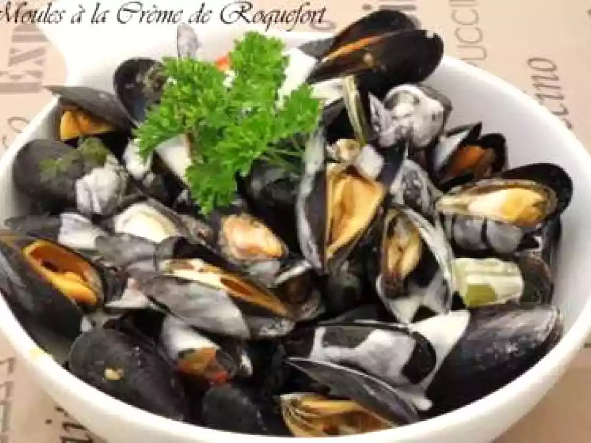 MOULES DE BOUCHOT A LA CREME DE ROQUEFORT