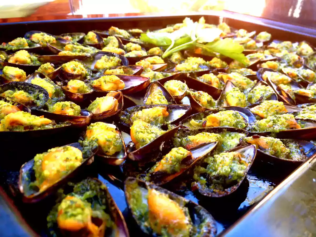 Moules Gratinées