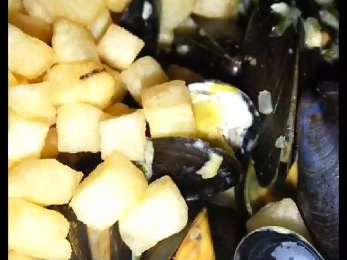 Moules marinières au Boursin Echalote et Ciboulette