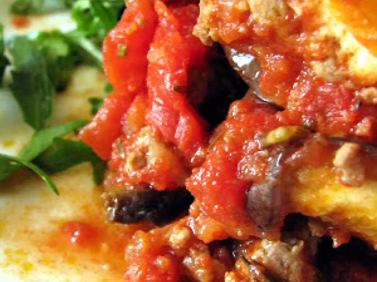 Moussaka à la brousse de brebis