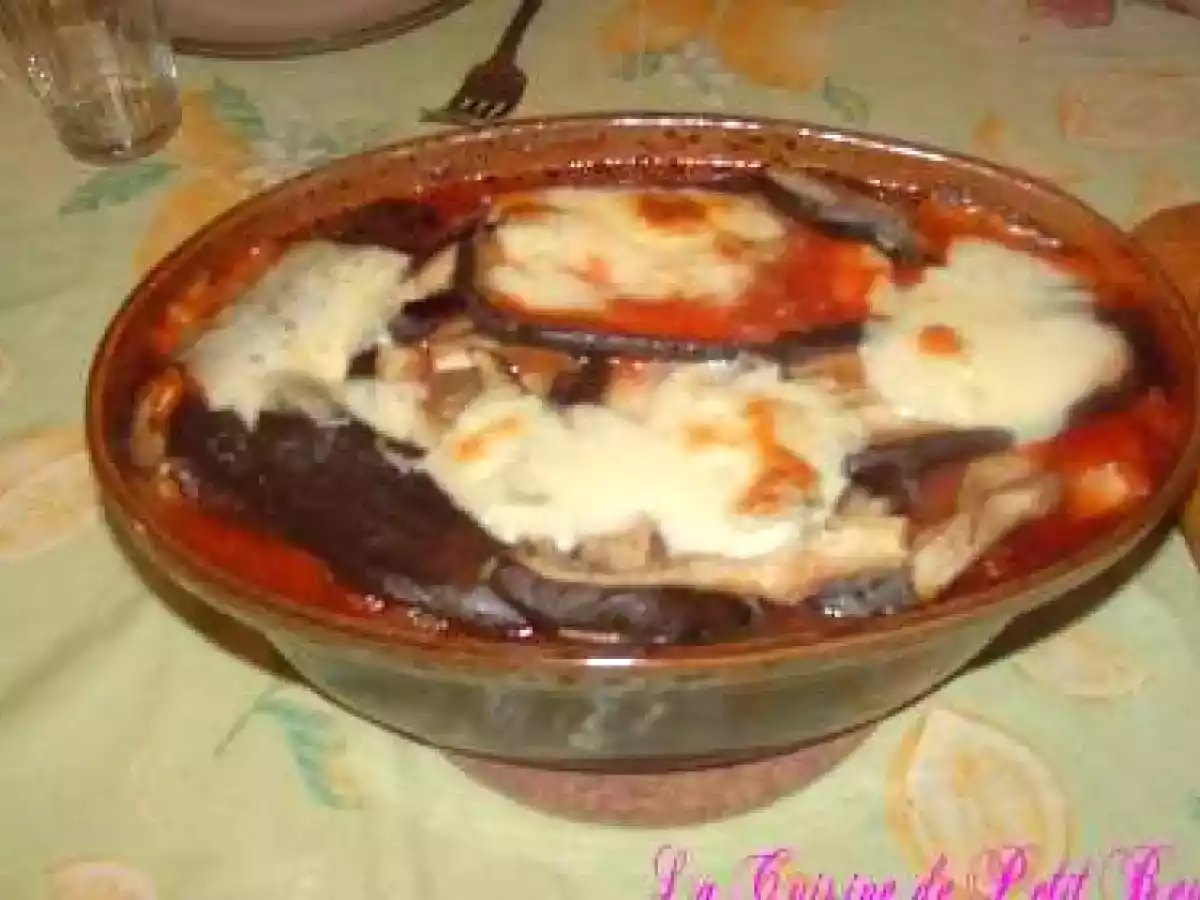 Moussaka avec les restes de viande