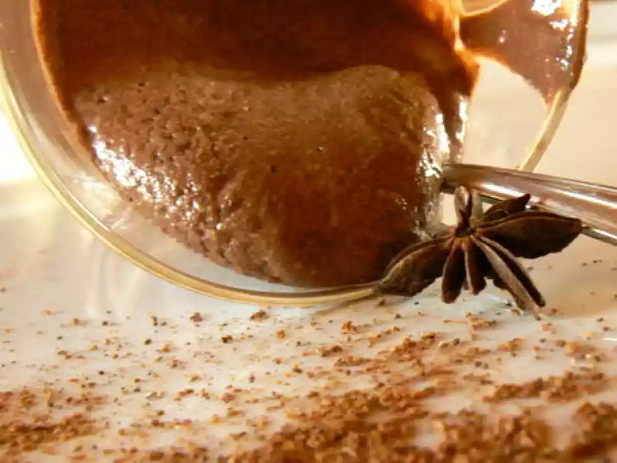 Mousse à l'agar agar chocolat badiane et pommes réglisse - photo 2