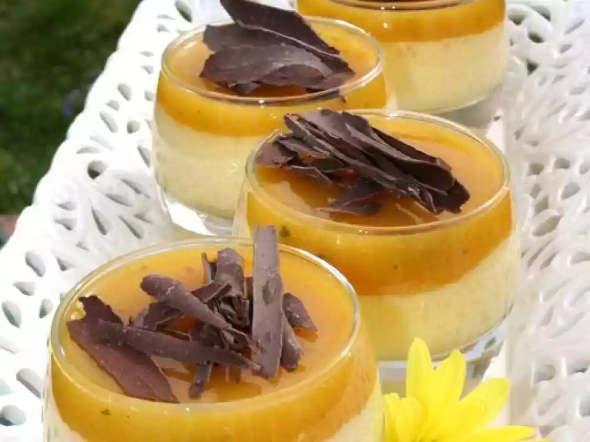 ^^Mousse à l'orange et gélifié de mangue au basilic^^