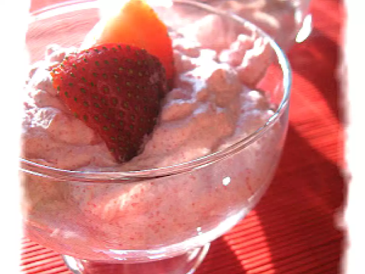 Mousse à la fraise en 3 ingrédients