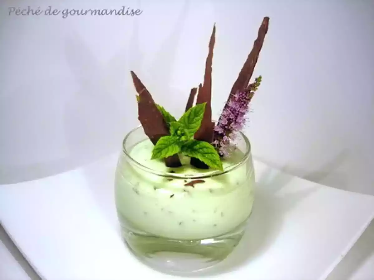 Mousse à la menthe et copeaux de chocolat noir - photo 2