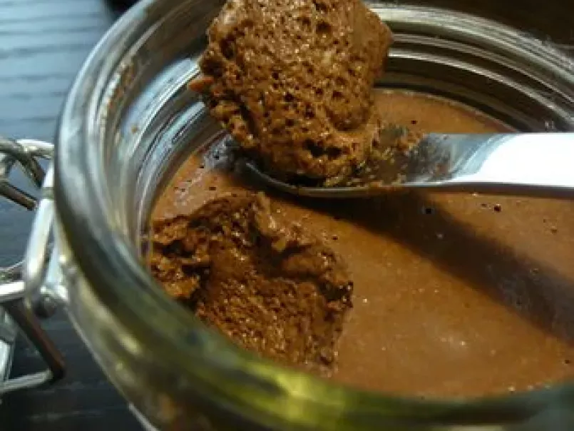 Mousse au chocolat à l'agar agar et soja, photo 1