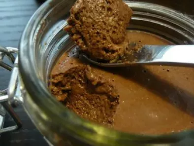 Mousse au chocolat à l'agar agar et soja
