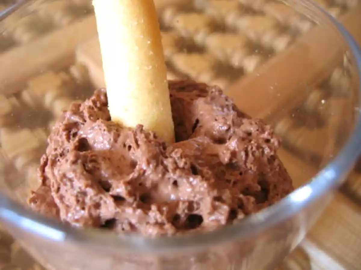 Mousse au chocolat au lait miel amande - photo 2