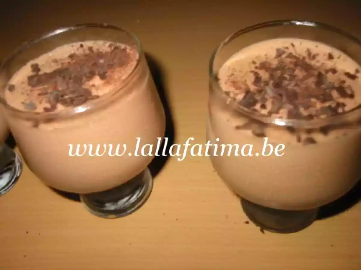Mousse au chocolat au lait sans oeuf