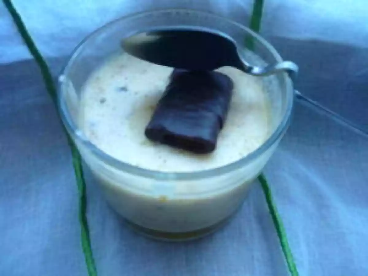 Mousse au chocolat blanc façon stracciatella