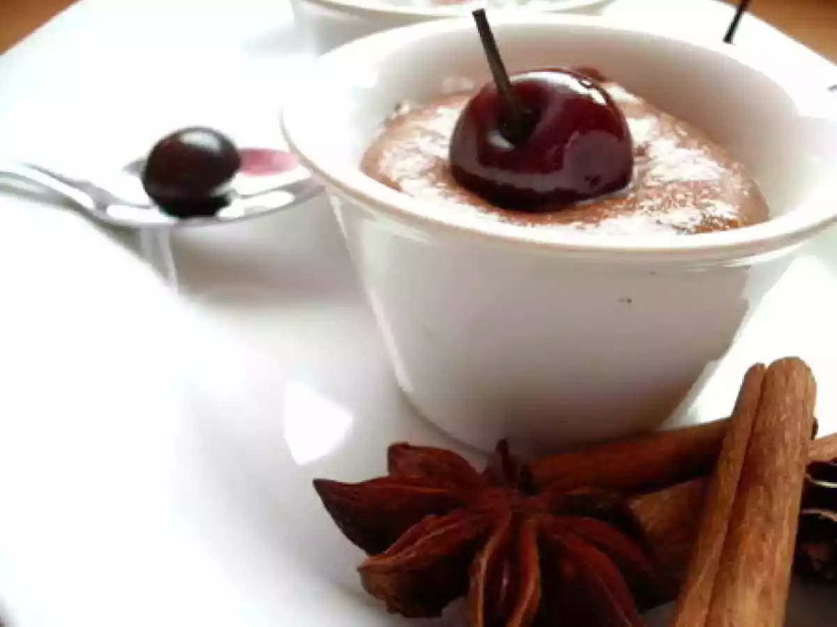 Mousse au chocolat, coeur de crème brûlée et griottes - photo 3