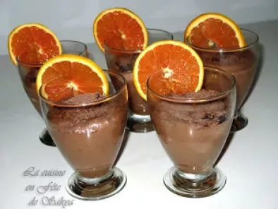 Mousse au chocolat noir à l'orange et crème d'érable