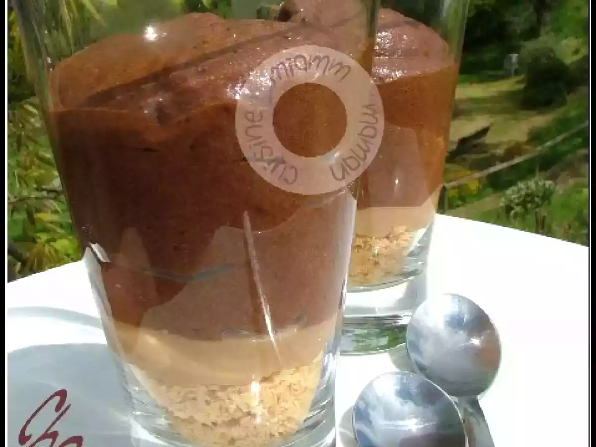 Mousse au chocolat noir & beurre salé devenue verrine tri'goût - photo 2