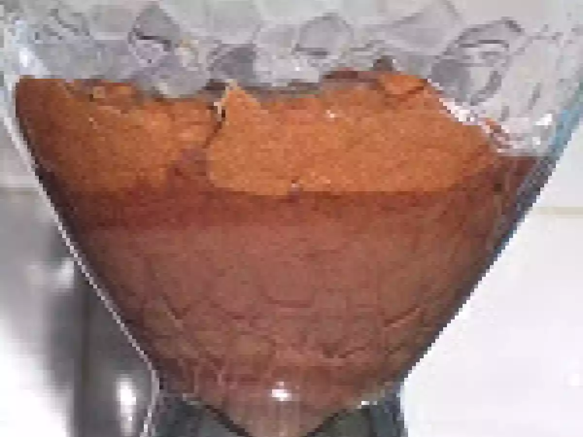 Mousse au chocolat sur lit de ganache