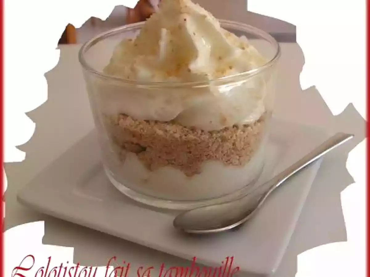 Mousse au citron et son crumble