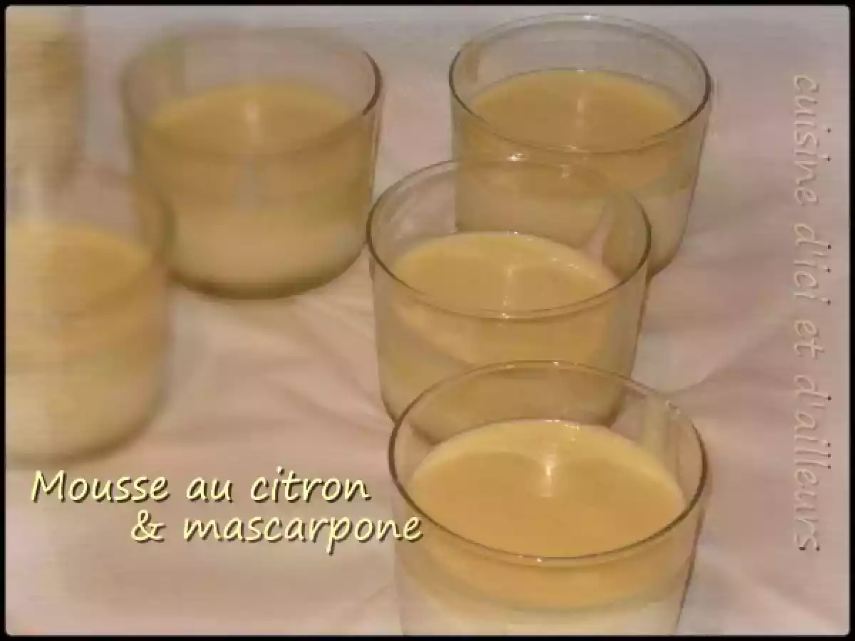 Mousse au citron & mascarpone