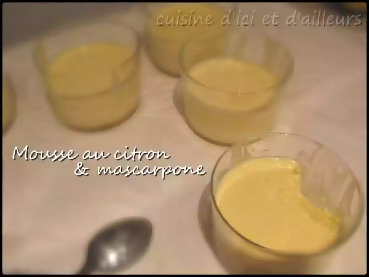 Mousse au citron & mascarpone - photo 2