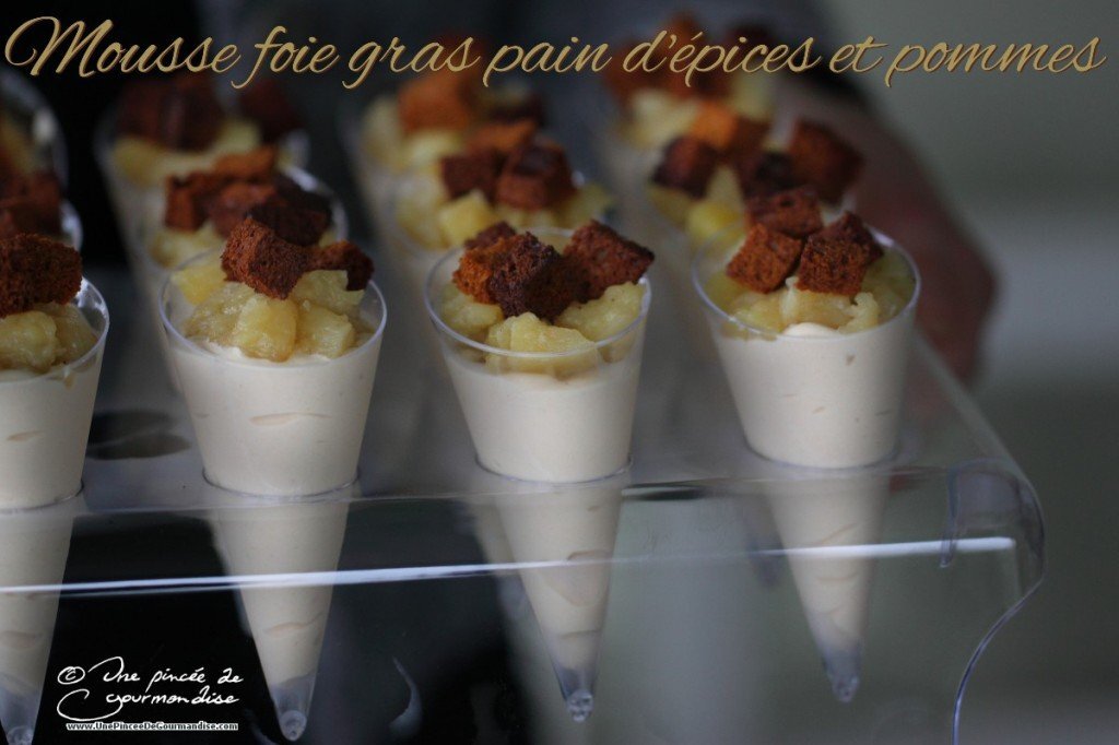 Mousse au foie gras, pain d’épices et pommes Recette Ptitchef