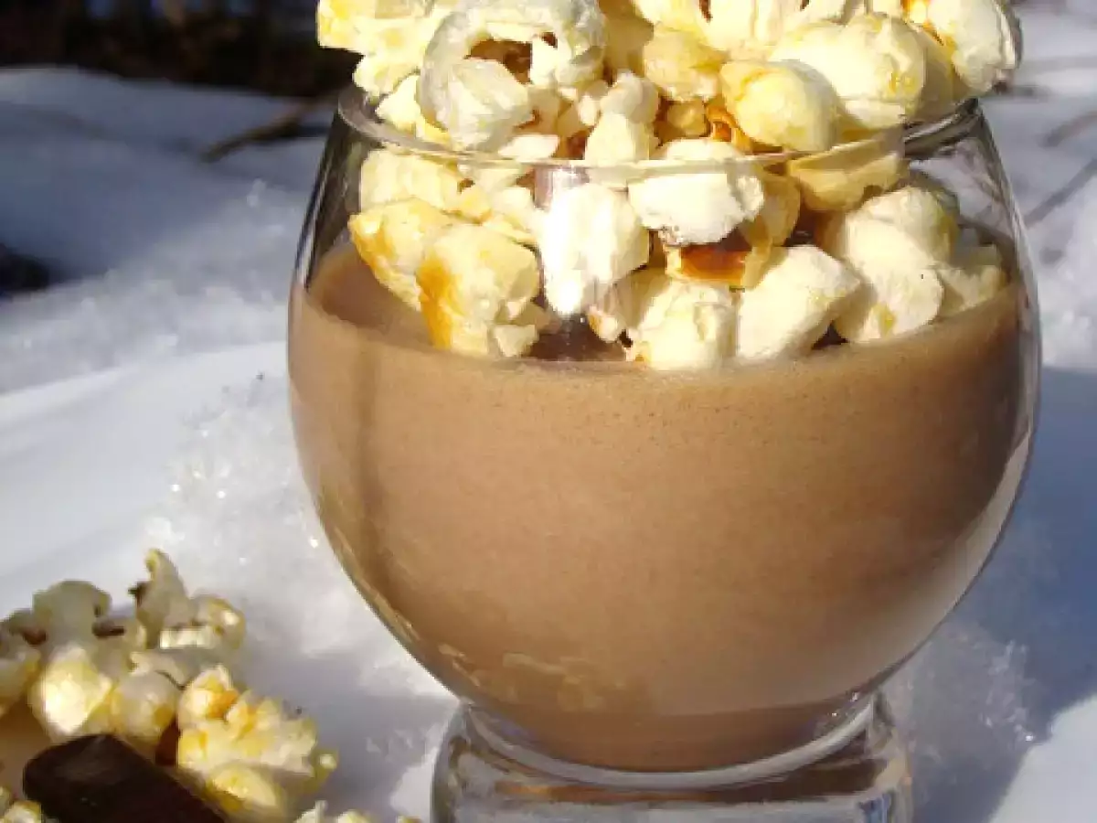 Mousse aux Carambars et pop-corn